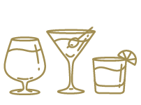 Ilustración de barra de mixología por 3 o 5 horas