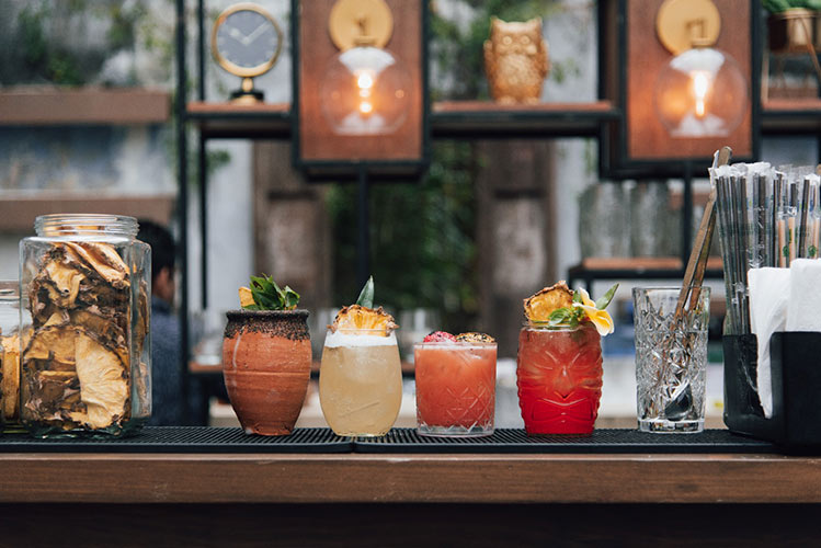 Degustación de bebidas Tahiti Mixology, Mérida, Yucatán